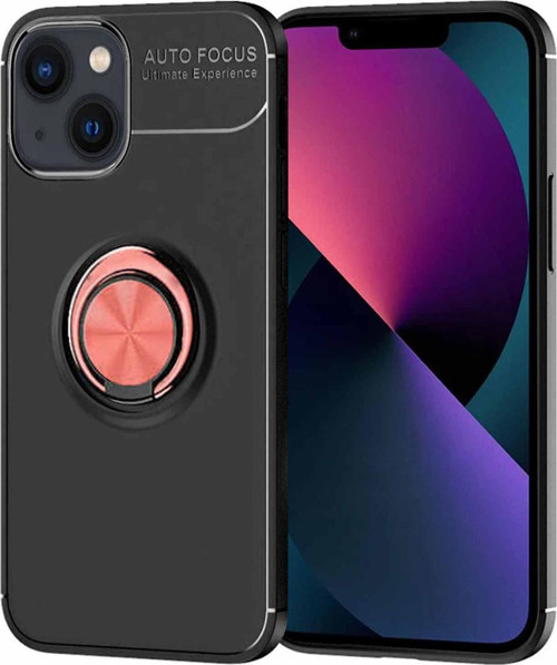 iPhone 13 Kılıf - Manyetik Yüzüklü Stand Olabilme Özelliğine Sahip Kapak