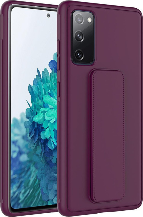 Galaxy S20 FE Kılıf Qstand Kapak Standlı Renkli Koruyucu Kapak