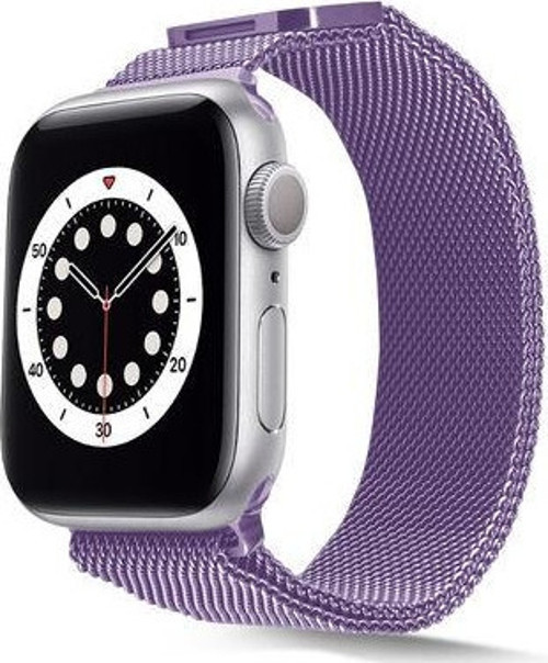 Apple Watch 42mm Metal Kordon Tel Örgü İşlemeli Bükülmeyen Tasarım