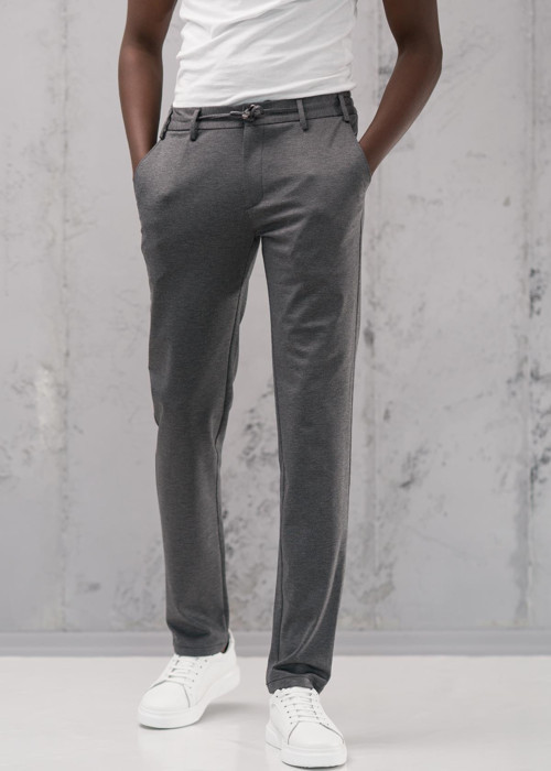 Beli Lastikli ve İplikli Rayon Kumaş Regular Fit Likralı Jogger Pantolon