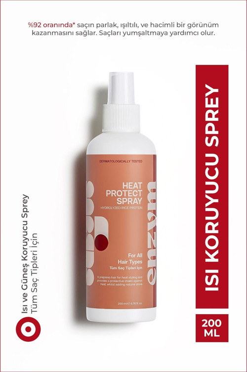 Isı Ve Güneş Koruyucu Etkili Saç Spreyi 200 Ml (Keratin + Hidrolize Pirinç Proteini)