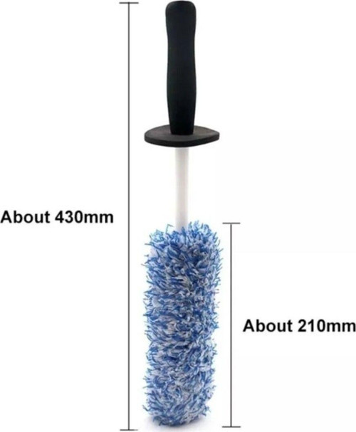 Oto Lastik Jant Fırçası Microfibre Wheel Brush 43 Cm Boy