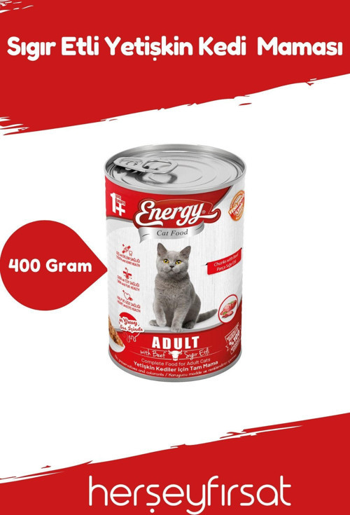 Sığır Etli Yetişkin Kedi Maması-400 Gram