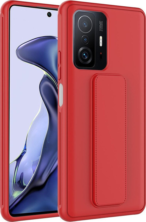 Xiaomi Mi 11T Pro 5G Kılıf Qstand Kapak Standlı Renkli Koruyucu Kapak