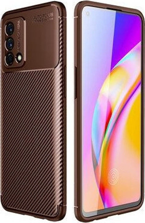 Oppo Reno A74 Kılıf Negro Karbon Tasarımlı Slikon Kapak