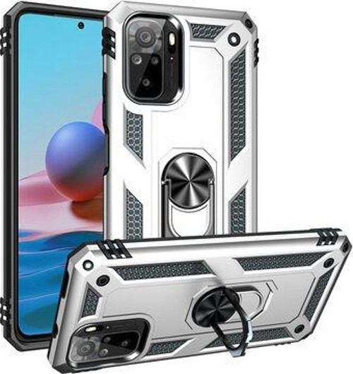 Xiaomi Redmi Note 10 Kılıf Yüzüklü Tank Koruma Kapak