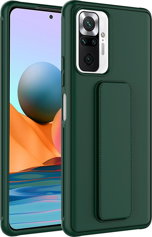 Xiaomi Redmi Note 10 Pro Kılıf Qstand Kapak Standlı Renkli Koruyucu Kapak