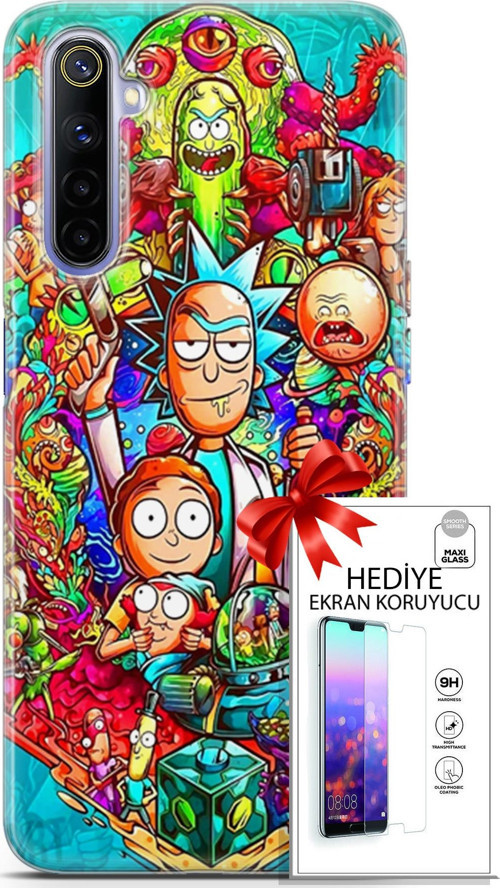 Realme 6 Kılıf Orijinal Seri Bounce 03 Hattie May Arka Kapak + Ekran Koruyucu