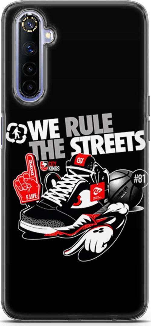 Realme 6 Kılıf Orijinal Seri Typo 25 We Rule The Streets Soyulmayan Kılıf