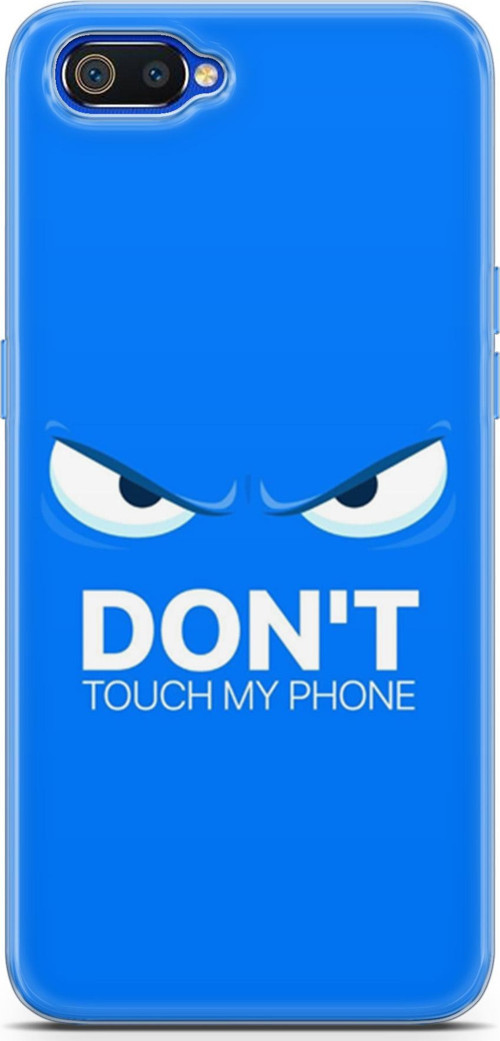 Realme C2 Kılıf Orijinal Seri Typo 19 Don'T Touch My Phone Tam Koruma Kılıf