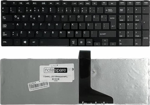Toshiba Satellite C850-E7K, C850-E8K, C850-E9K, C850-F03K Uyumlu Notebook Klavye Siyah TR