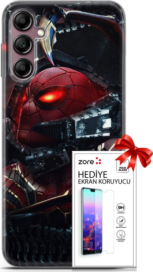 Samsung Galaxy A14 5G Kılıf Orijinal Seri Supers 20 Doctor Octopus Renkli Kılıf Ekran Koruyucu