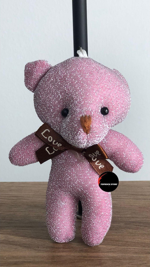 Toprockstore Sevimli Ayıcık Peluş Oyuncak Anahtarlık Uyku Arkadaşı Hediyelik 12 Cm
