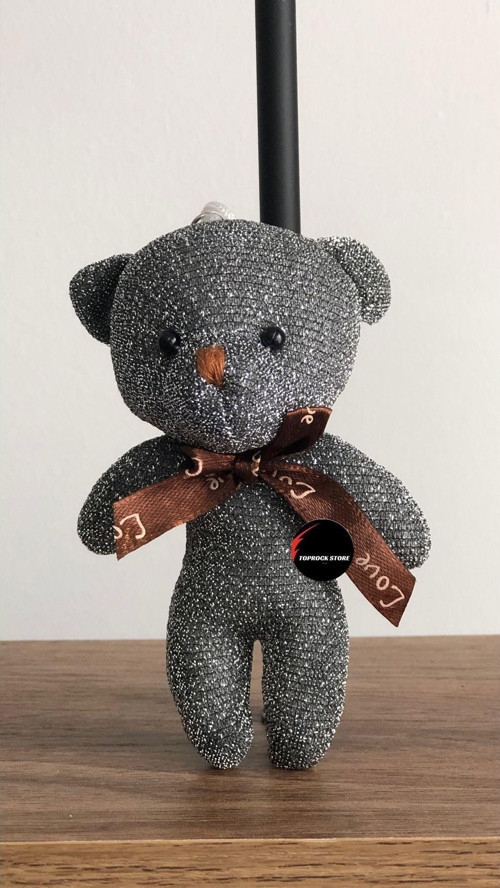 Toprockstore Sevimli Ayıcık Peluş Oyuncak Anahtarlık Uyku Arkadaşı Hediyelik 12 Cm