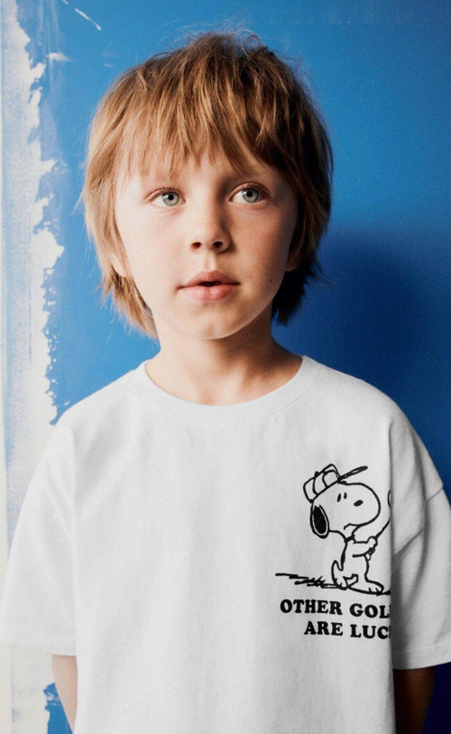 Other Golfers Are Lucky Yazılı Sboppy Tasarım Baskılı Beyaz Çocuk T-Shirt