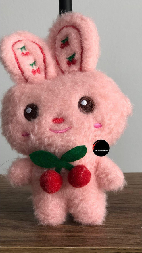 Toprockstore Sevimli Tavşan Peluş Oyuncak Pofidik Anahtarlık Uyku Arkadaşı Hediyelik 12 Cm