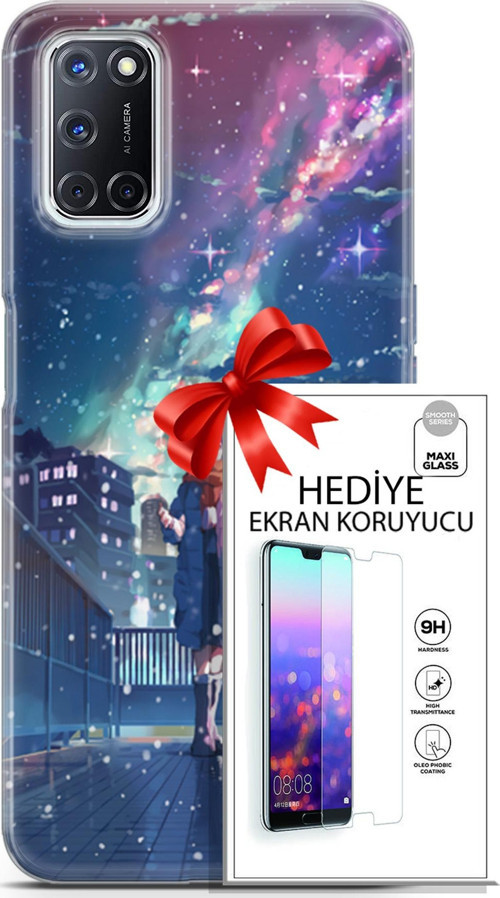 Oppo A52 Kılıf Orijinal Seri Fantasy 10 Anime Kar Full Hd Kılıf + Ekran Koruyucu