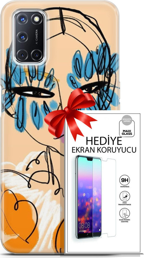 Oppo A52 Kılıf Orijinal Seri Soul 24 Uzakdoğulu Darbe Emici Kılıf + Ekran Koruyucu
