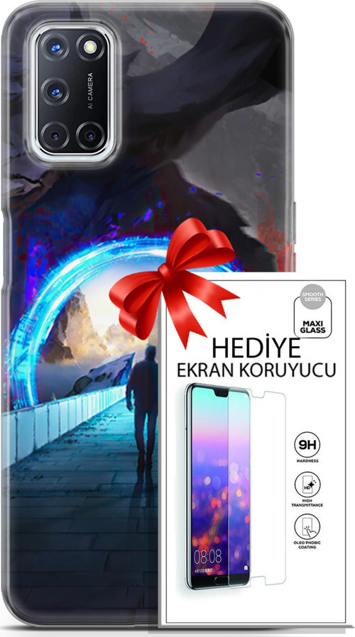 Oppo A52 Kılıf Orijinal Seri Neo 20 Punish Renkli Kılıf Ekran Koruyucu