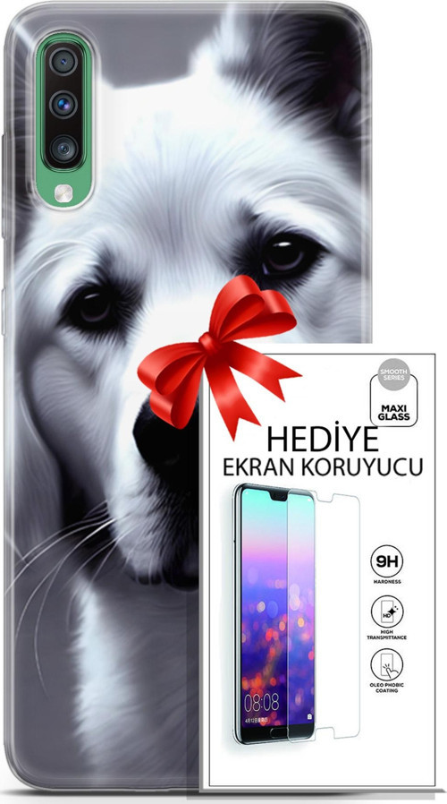 Samsung Galaxy A50 Kılıf Orijinal Seri Dogs 17 Avcı Yumuşak Kılıf + Ekran Koruyucu