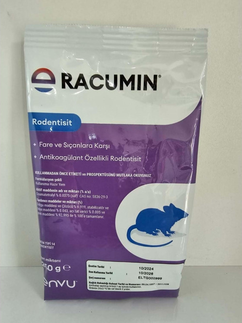 ENVU RACUMİN BUĞDAY FARE ZEHİRLİ YEMİ 250 GR