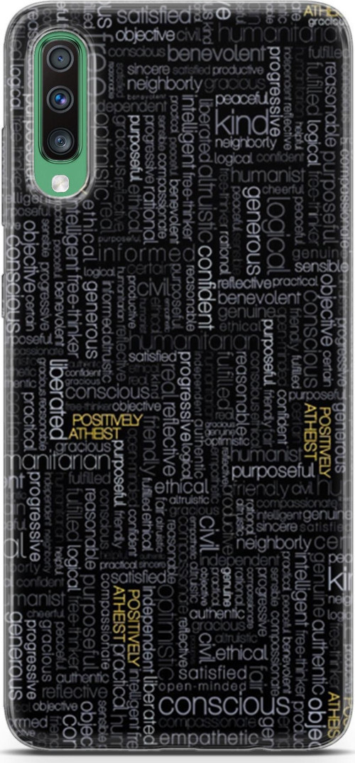 Samsung Galaxy A50 Kılıf Orijinal Seri Typo 26 Confident Soft Kapak