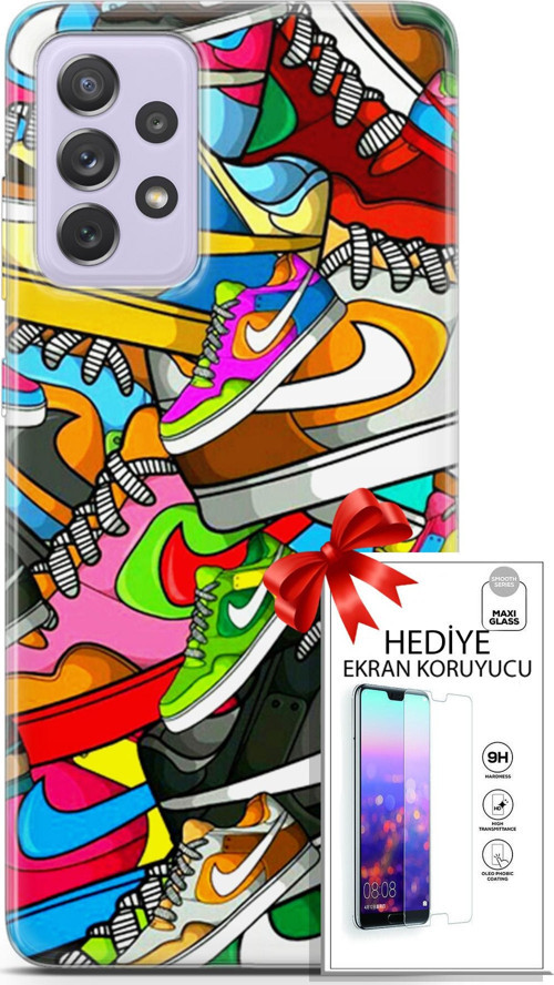 Samsung Galaxy A52 Kılıf Orijinal Seri Bounce 25 Jess Dawson Soyulmayan Kılıf + Ekran Koruyucu Full
