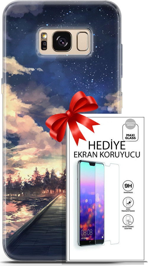 Samsung Galaxy S8 Kılıf Orijinal Seri Fantasy 22 Sonsuz Yol Kap + Ekran Koruyucu