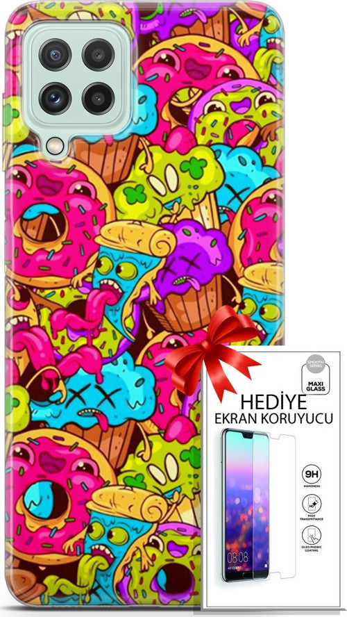 Samsung Galaxy A22 Kılıf Orijinal Seri Bounce 01 Annabella Gordon Telefon Kılıfı + Ekran Koruyucu