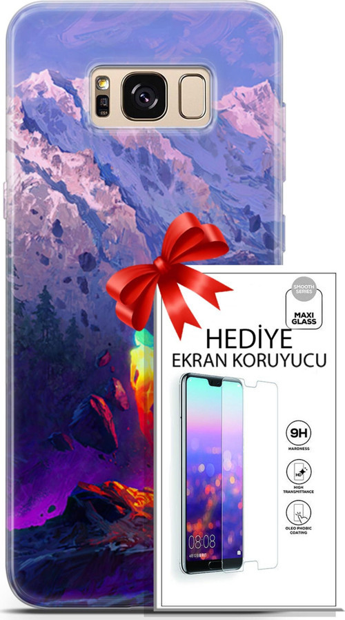 Samsung Galaxy S8 Kılıf Orijinal Seri Neo 24 Örümcek Adam Darbe Emici Kılıf + Ekran Koruyucu
