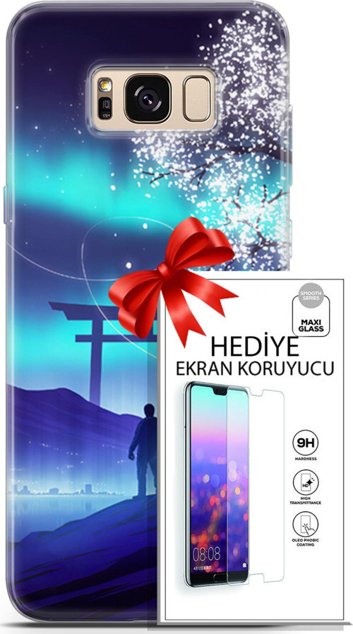 Samsung Galaxy S8 Kılıf Orijinal Seri Neo 26 Spider Girls Soft Kapak + Ekran Koruyucu