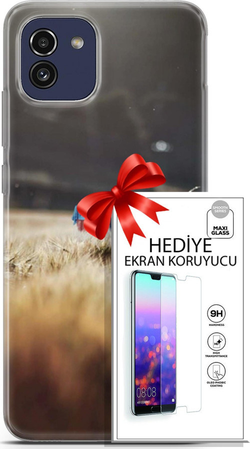 Samsung Galaxy A03 Kılıf Orijinal Seri Pubg 03 Ana Karakter Arka Kapak + Ekran Koruyucu
