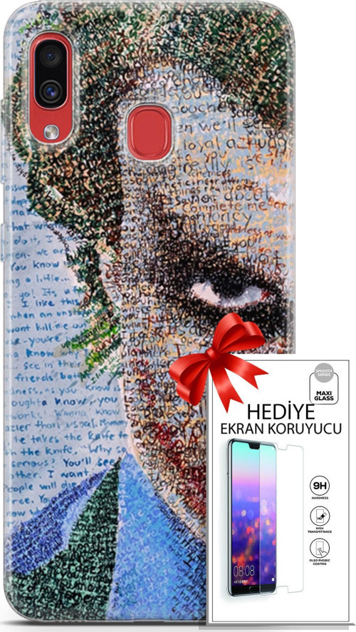 Samsung Galaxy A40 Kılıf Orijinal Seri Cardano 10 Joker Full Hd Kılıf + Ekran Koruyucu