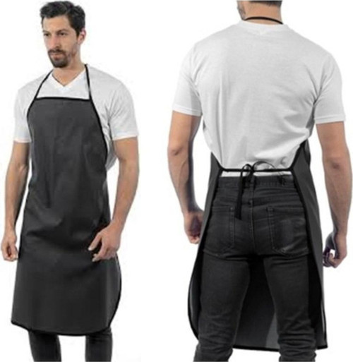 Çok Amaçlı Pvc Mutfak Önlüğü Boyundan Askılı Öden Bağlamalı Su Geçirmez Polyester Unisex Ön Önlük-Findit