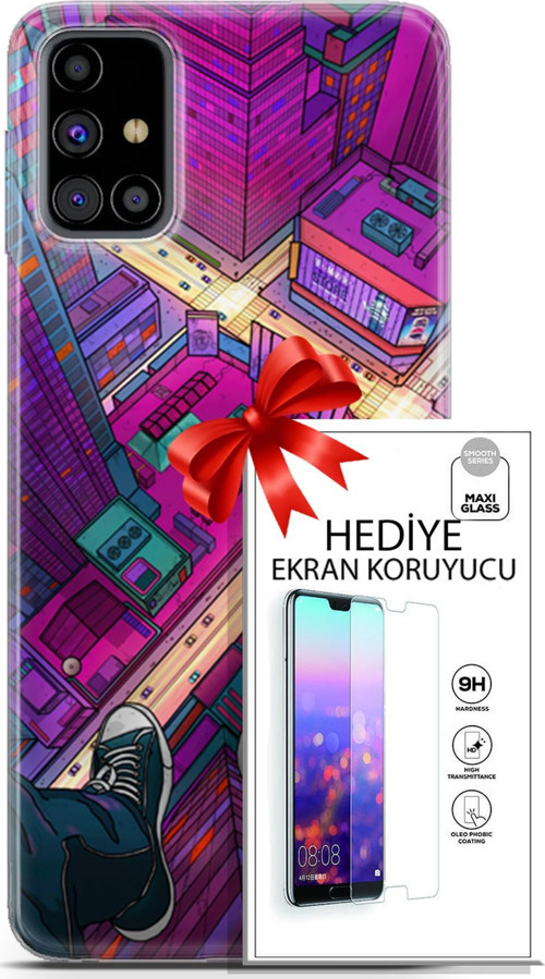 Samsung Galaxy M31S Kılıf Orijinal Seri Fantasy 13 Converse Case Kapak Ekran Koruyucu