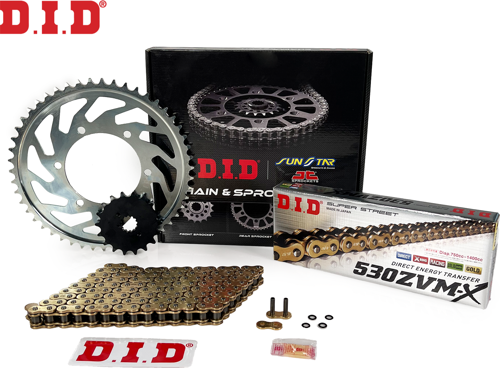 DID Zincir Dişli Seti Honda Vfr V-Tec (800 Cc) (2002-2010) / Zincir : Dıd-530Zvm-X (Gold)-110 / Dişli: Sunstar (16T) - Jt (43T)