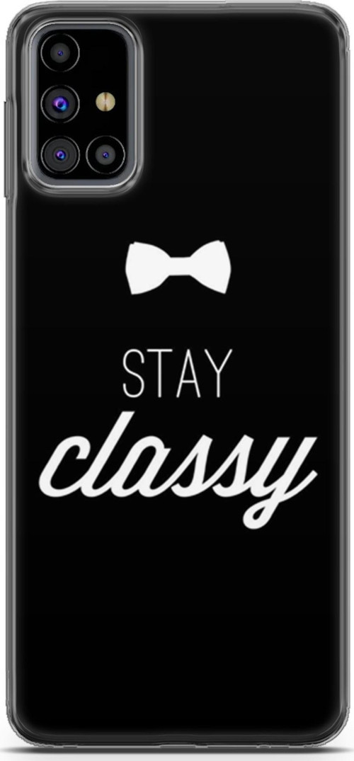 Samsung Galaxy M31S Kılıf Orijinal Seri Typo 18 Stay Classy Parlak Kılıf