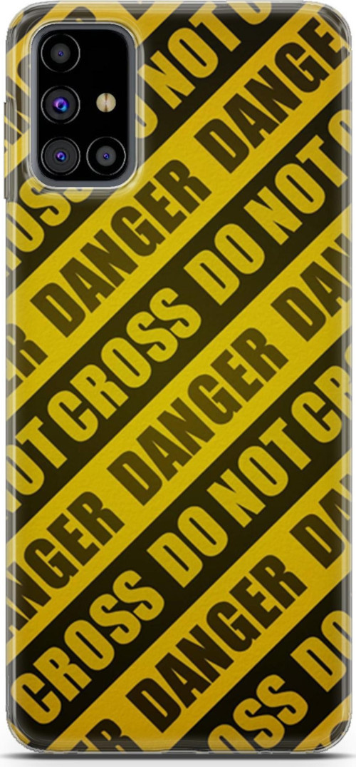 Samsung Galaxy M31S Kılıf Orijinal Seri Typo 05 Danger Koruma Kılıfı