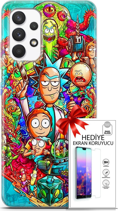 Samsung Galaxy A13 4G Kılıf Orijinal Seri Bounce 03 Hattie May Arka Kapak + Ekran Koruyucu