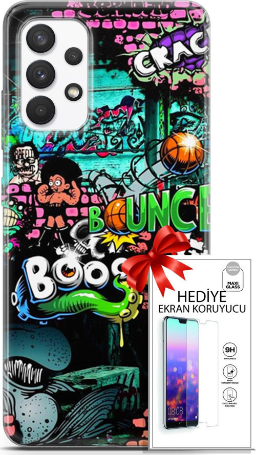 Samsung Galaxy A13 4G Kılıf Orijinal Seri Bounce 02 Lois Francis Kapak Ve Ekran Koruyucu