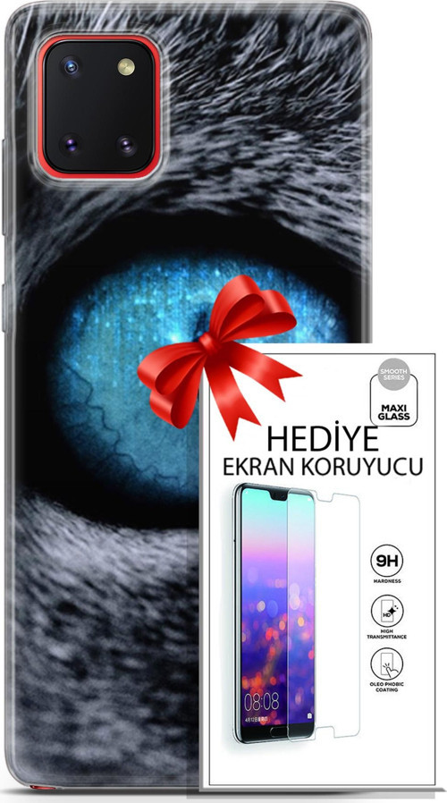 Samsung Galaxy A81 Kılıf Orijinal Seri Scotish-British 29 Pov Eye Leke Tutmaz Kapak + Ekran Koruyucu