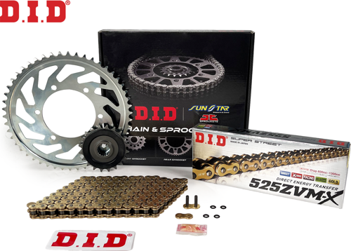 DID Zincir Dişli Seti Ktm Adventure R (990 Cc) (2010-2013) / Zincir : Dıd-525Zvm-X (Gold)-118 / Dişli: Jt (16T-42T)