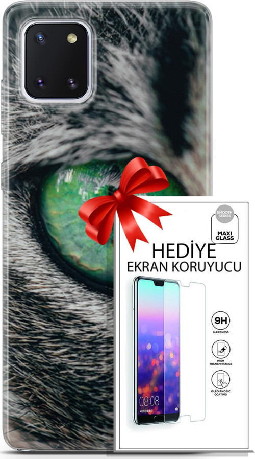 Samsung Galaxy Note 10 Lite Kılıf Orijinal Seri Scotish-British 28 Göz Detay İz Bırakmayan Kılıf + Ekran Koruyucu