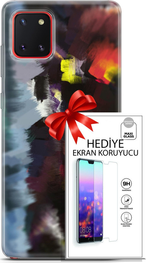 Samsung Galaxy A81 Kılıf Orijinal Seri Nature 19 Çok Renkli Tam Koruma Kılıf + Ekran Koruyucu