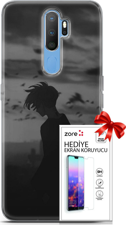 Oppo A9 2020 Kılıf Orijinal Seri Supers 26 Gambar Anime Soft Kapak + Ekran Koruyucu