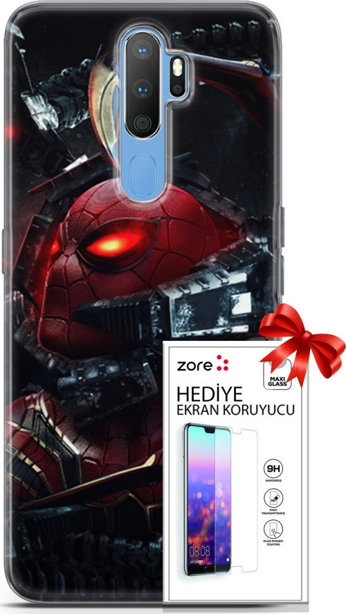 Oppo A9 2020 Kılıf Orijinal Seri Supers 29 Dr Octopus Leke Tutmaz Kapak + Ekran Koruyucu