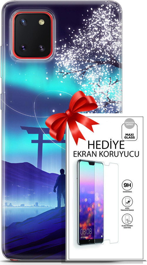 Samsung Galaxy A81 Kılıf Orijinal Seri Neo 26 Spider Girls Soft Kapak + Ekran Koruyucu