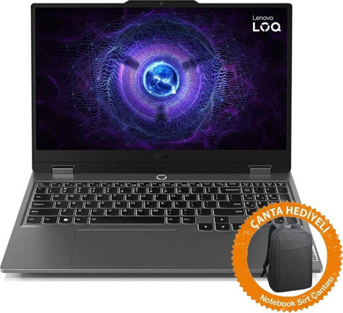 Loq 15IAX9C51 İntel I5 12450HX 64GB 512GB SSD RTX4060 Windows 10 Pro 15.6'' Fhd 144Hz IPS Taşınabilir Bilgisayar+Çanta 83GS007XTRC51