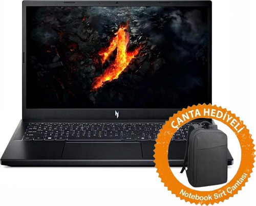 Nitro V15 ANV15-41 Amd Ryzen 5 7535HS 16GB 1TB SSD RTX2050 Windows 10 Pro 15.6" Fhd 144Hz IPS Taşınabilir Bilgisayar+Çanta NH.QSJEY.001C6