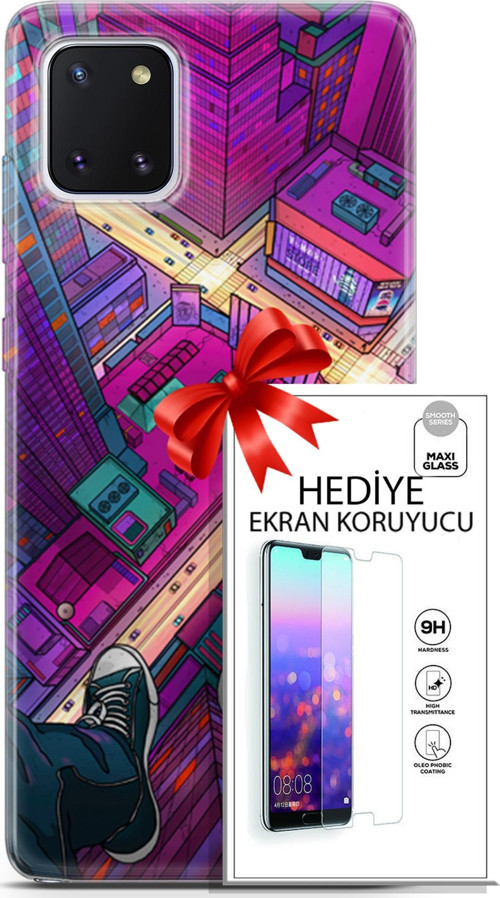 Samsung Galaxy Note 10 Lite Kılıf Orijinal Seri Fantasy 13 Converse Case Kapak Ekran Koruyucu